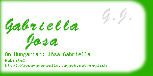 gabriella josa business card
