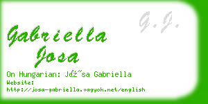 gabriella josa business card